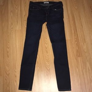 Dark wash skinny jeans